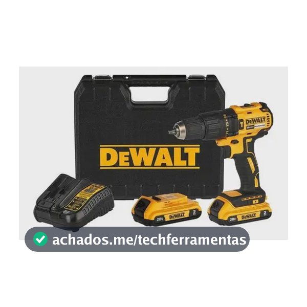 Furadeira Martelete Parafusadeira Sem Fio De 13mm Dewalt Dcd Amarelo 127/220v