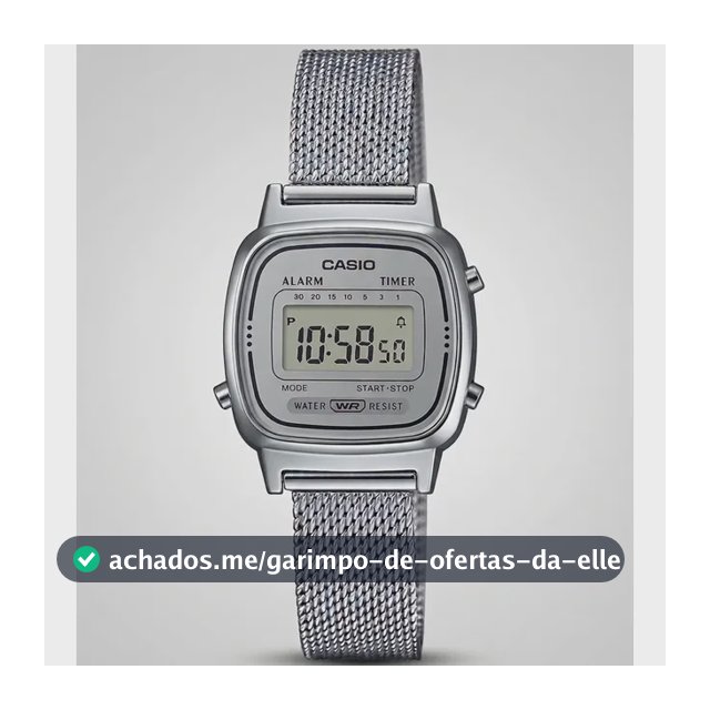 Relógio Casio Feminino Vintage Prata Original La-670wem-7df Prateado Prata