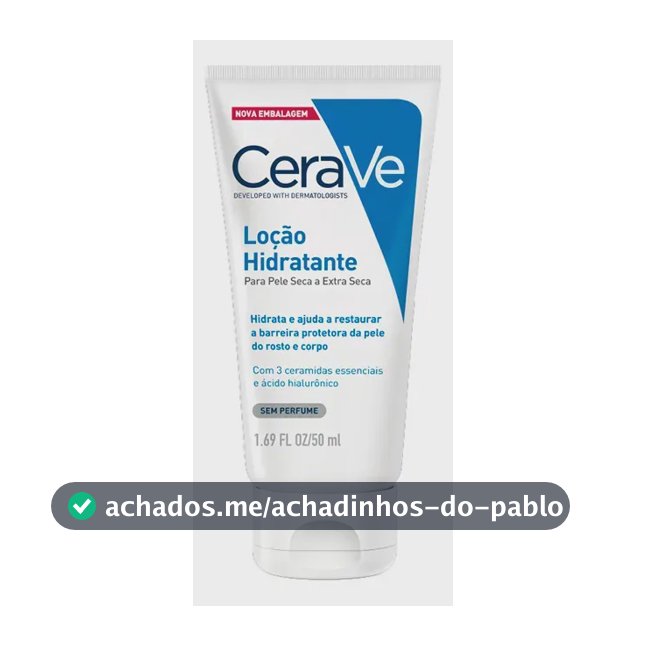 Loção Hidratante Corporal 3 Ceramidas Hidratação 120h CeraVe 50ml