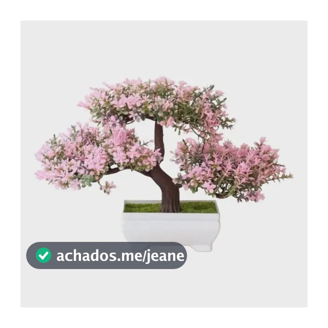 Planta Bonsai Vaso Artificial Flores Realista Decoração Mesa