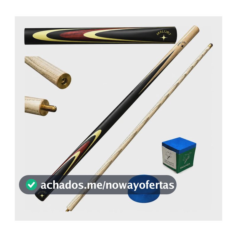 Taco Rosca Madeira Ash Snooker Sinuca Madeira Profissional