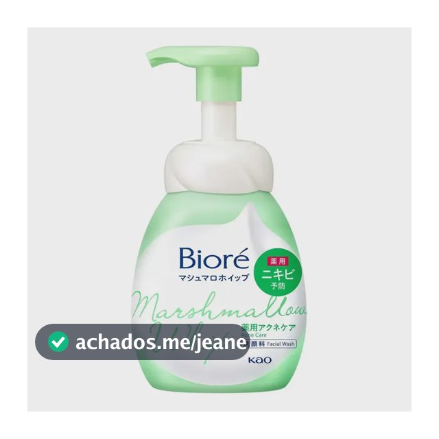 Bioré Sabonete Facial Marshmallow Whip Acne Care 150ml Acneica Dia/noite