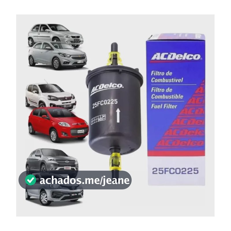 Filtro Combustível Corsa Celta Onix Etios Toro Fit Acdelco