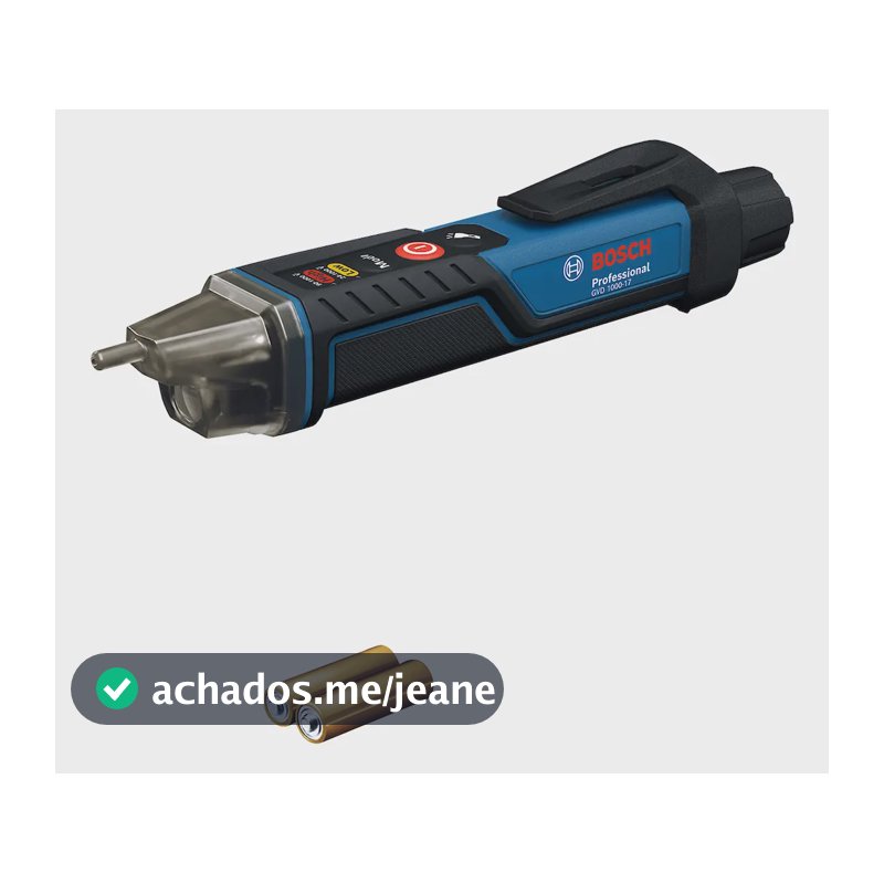 Detector De Tensão Bosch Gvd 1000-17 Bosch Com Lanterna Ip67 Azul