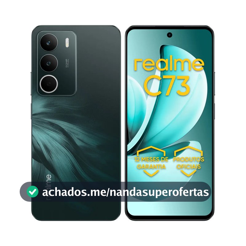 Celular Smartphone Realme C73 256gb 8gb Ram Dual Sim 120hz 6000mAh Verde