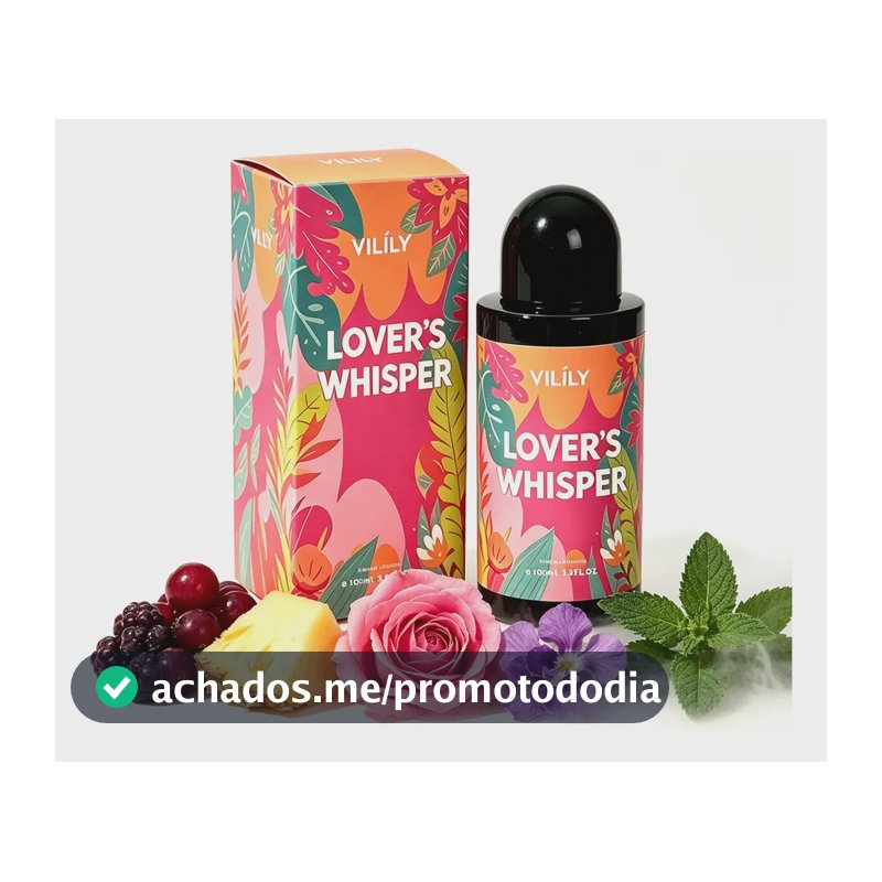 Perfume Feminino Vilíly Lover's Whisper 100ml Floral Frutado