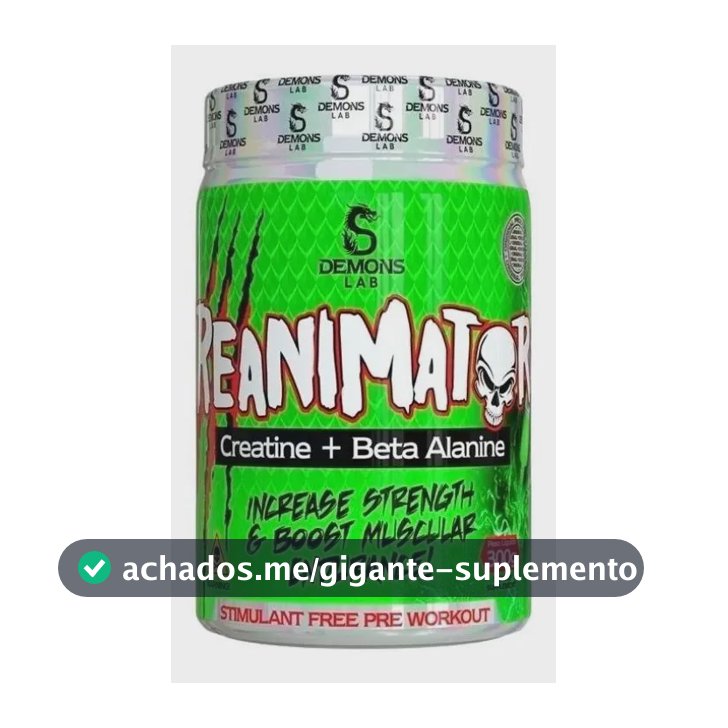 Reanimator Creatina + Beta Alanina 300g - Demons Lab Sem Sab Sem Sabor