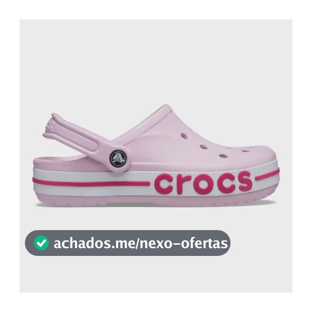 Sandália Crocs Bayaband Clog Ballerina Pink/candy Pink