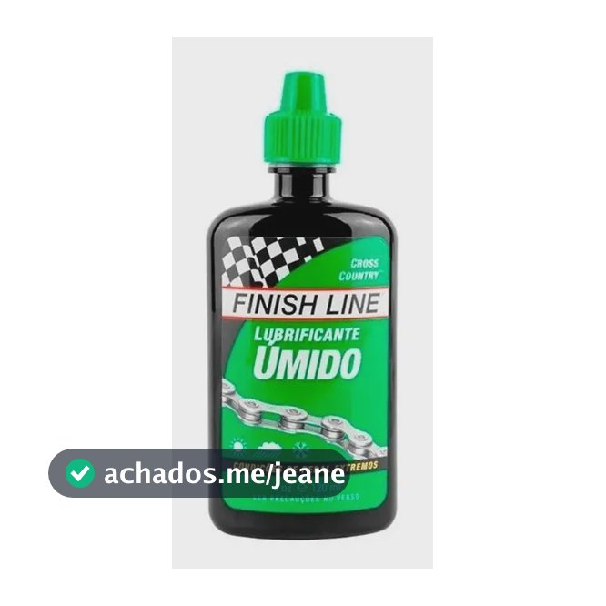 Lubrificante Óleo Wet Úmido Corrente Bike Finish Line 120ml