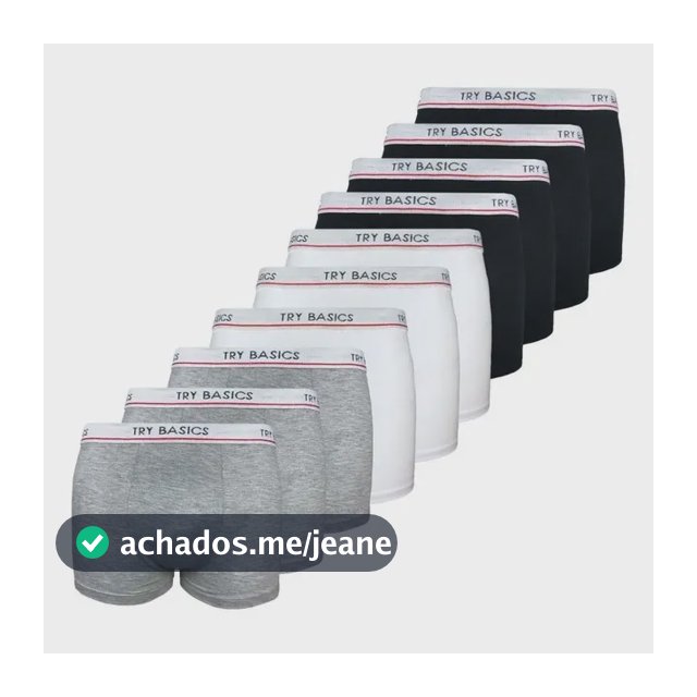 Kit 10 Cuecas Boxers Infantil Box Algodão Cotton Conforto