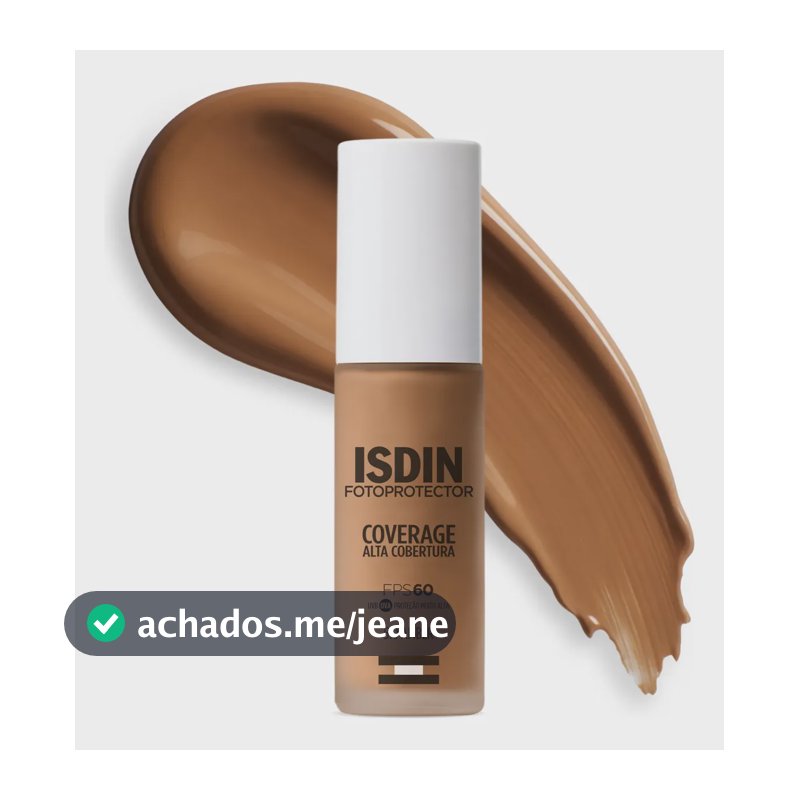 Protetor Solar Isdin Coverage Creme Tom 5.0 Fps 60 30g
