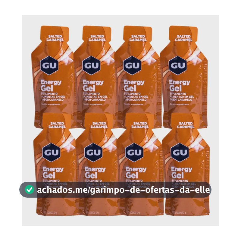 Gu Gel Carbo Energy Kit 8 Saches Suplemento De Carboidratos Caramelo