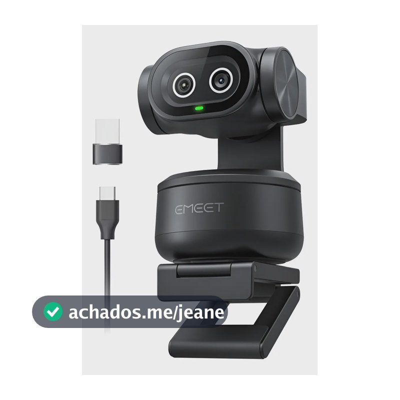 Emeet PIXY 4k Ai Tracking Autofoco Dual Webcam 300° Ptz Camera Para Pc Ferroso