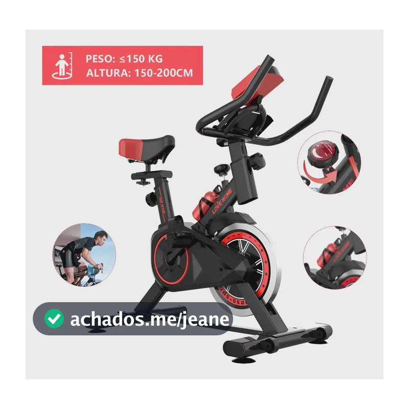 Bicicleta Ergométrica Spinning Love & Home 8kg 150kg