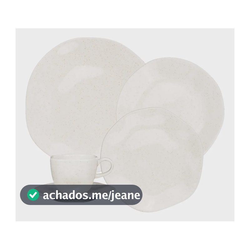Aparelho Jantar Oxford 20 Peças Ryo 165269 Areia Esmalte Reagente