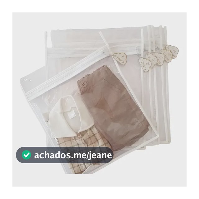 6 Saquinhos Organizador Mala Maternidade Bebe Com Tag Trocas