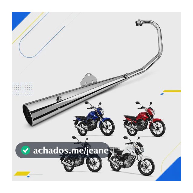 Escapamento Polimet Estralador Cg 160 Fan Titan Start Cargo