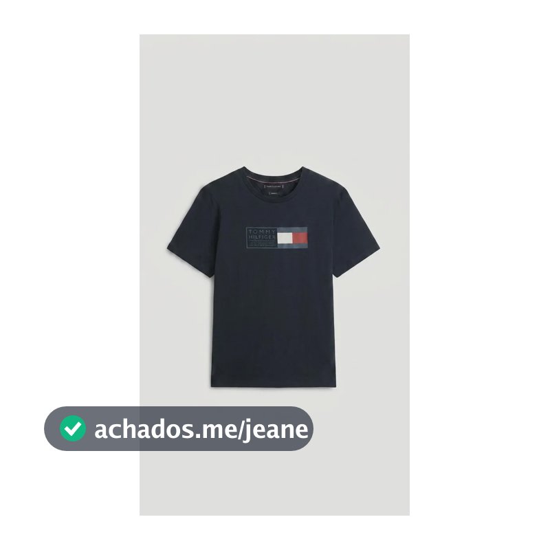 Camiseta Tommy Hilfiger Masculino Abmw0mw42366thbdsg Desert Sky Liso G