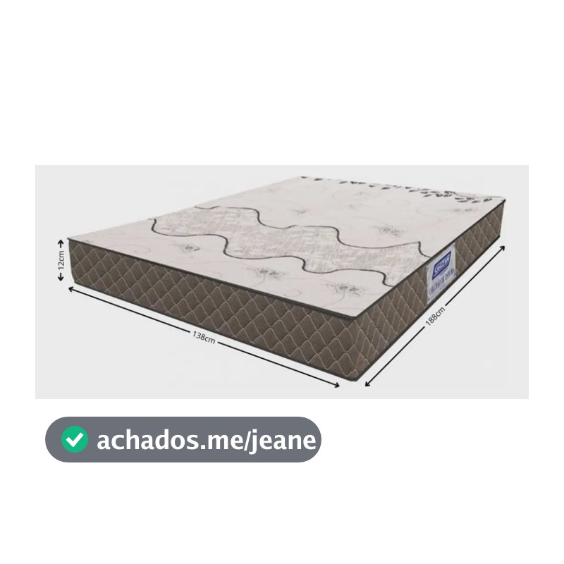 Colchão Casal 138cm Espuma D20 Supreme Gazin Cor Marrom