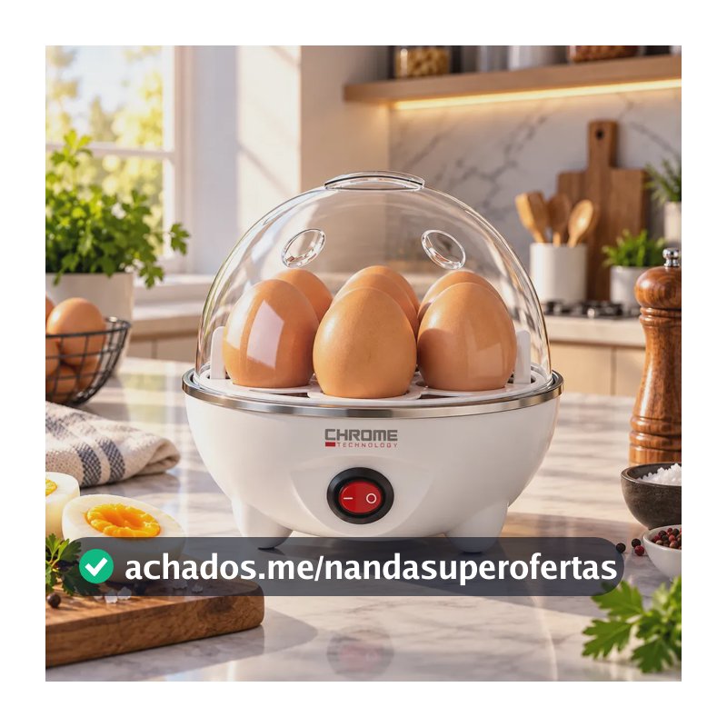 Cozedor De Ovos Automático Panela A Vapor Elétrica Legumes Elétrica Portátil Prático Rápido 7 Ovos Em 5min