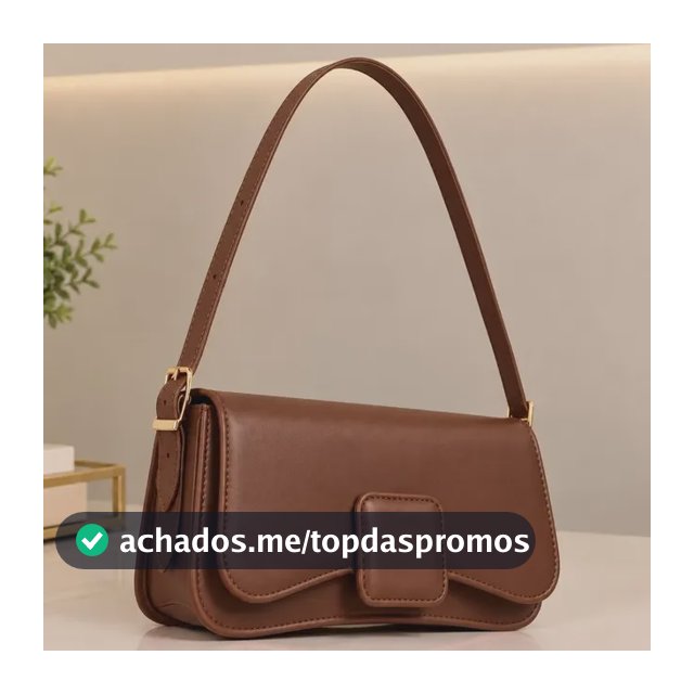 Bolsa Baguete Feminina De Ombro Compacta Casual E Festa