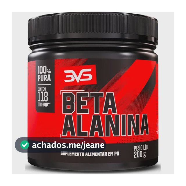 Beta Alanina 200g - Fórmula Avançada 100% Pura com 117 Doses - 3VS Nutrition