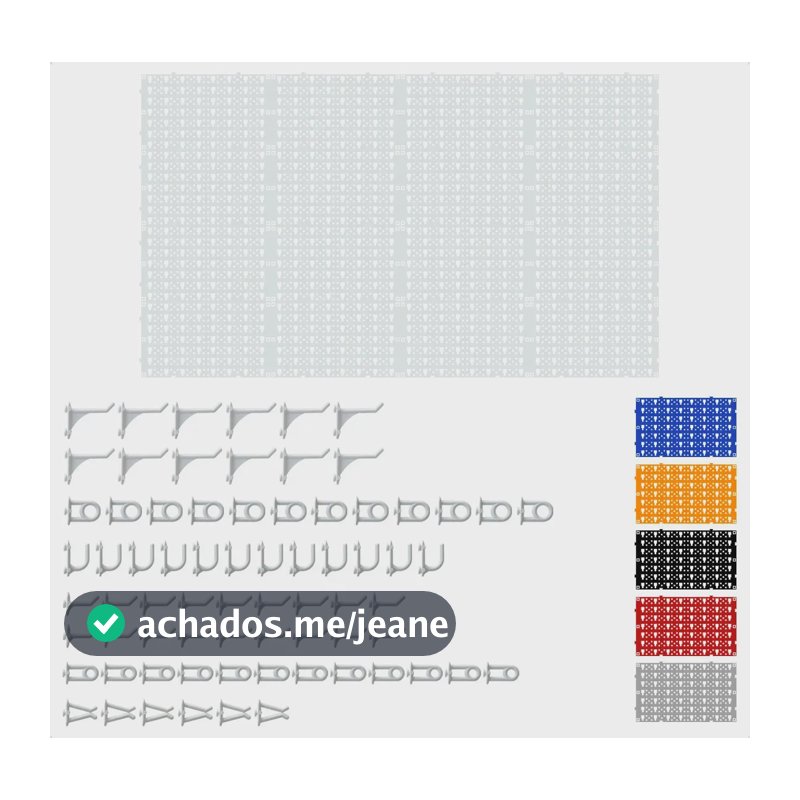 Painel Organizador De Ferramentas Plástico Ajustável 118x69 Perfurado Reforçado Pegboard Nerf Cor Branco