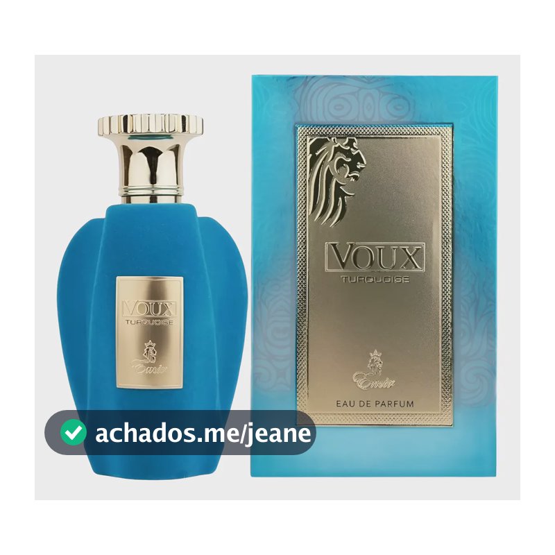 Perfume Arabe Voux Turquoise Paris Corner Unissex Edp 100ml