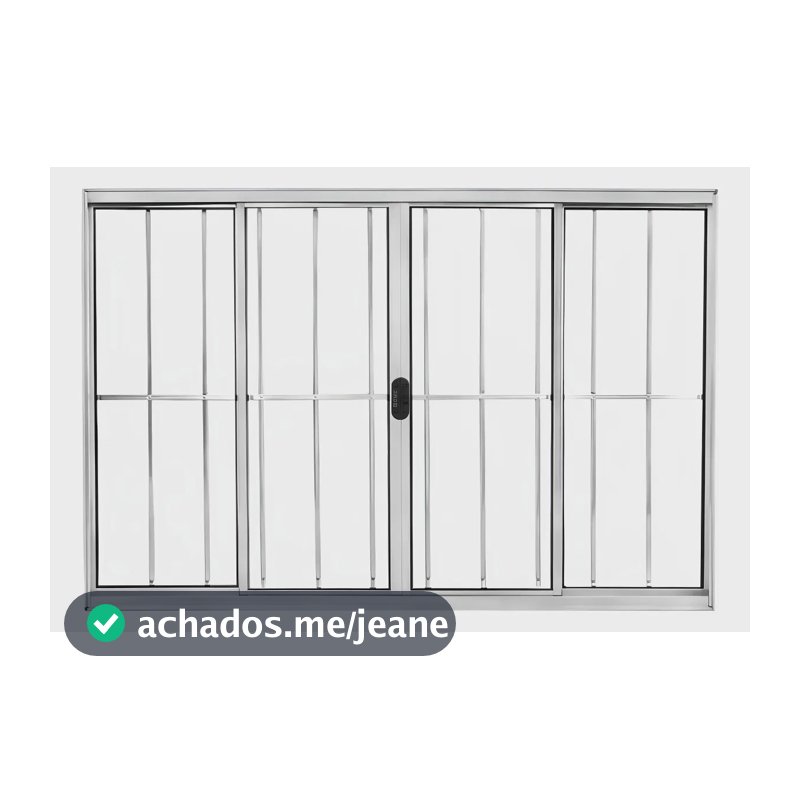 Vitro De Alumínio Branco 100x200 C/g 4f Linha Malta Branco