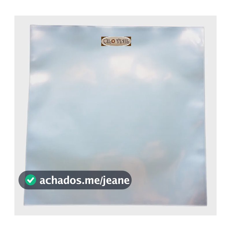 50 Plásticos Externos 32x32cm Proteção Capas Lp Discos Vinil 0,20 Grossos
