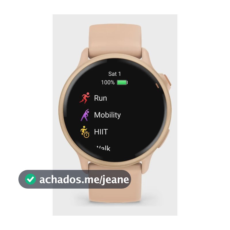 Relógio Smartwatch Garmin Vivoactive 6 Gps Monitor Cardíaco Rosa Metálico