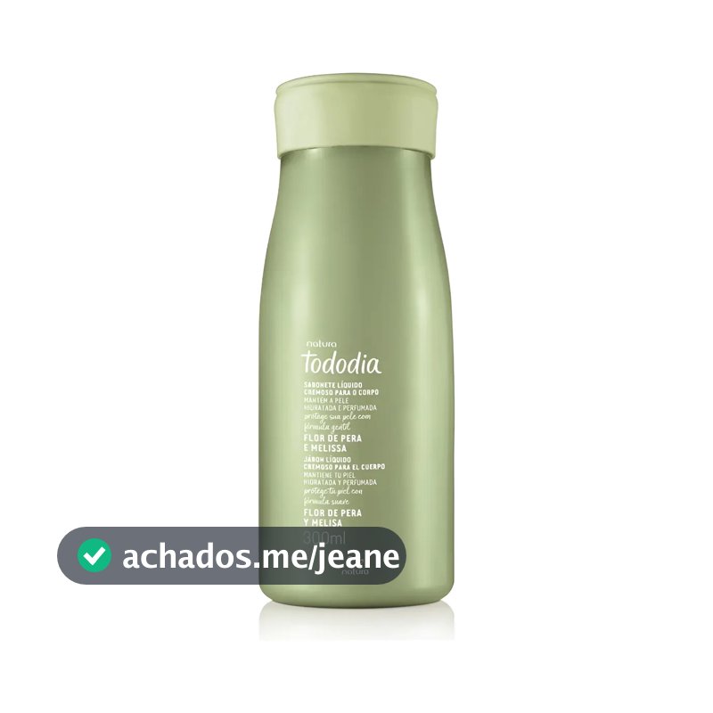 Sabonete Líquido Cremoso Natura Tododia Flor De Pera E Melissa 300ml