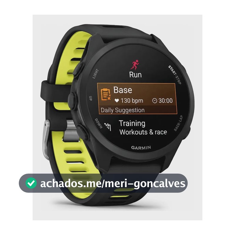 Garmin Forerunner 170 Preto E Amarelo Gps Monitor Cardíaco Preto