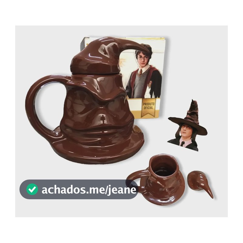 Caneca Harry Potter 3d Chapéu Seletor Presente Oficial Geek