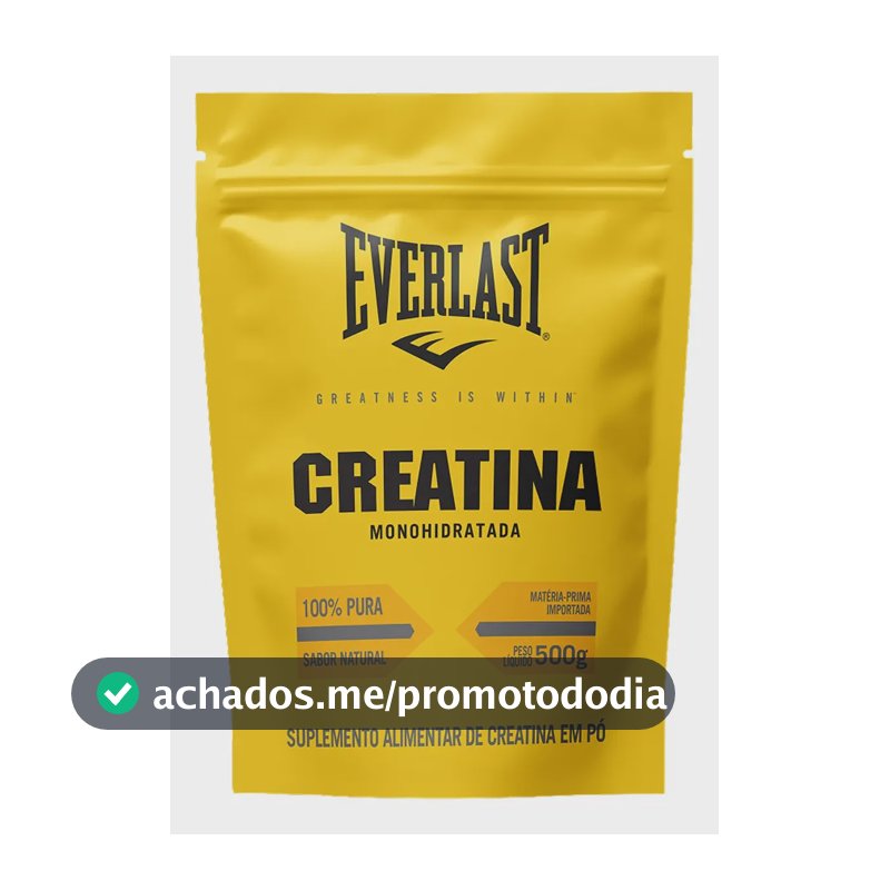Creatina Monohidratada 500g 100% Pura - Everlast