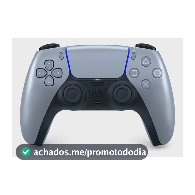Sony PlayStation DualSense CFI-ZCT1W Controle Sem Fio Sterling Silver Cor Cinza