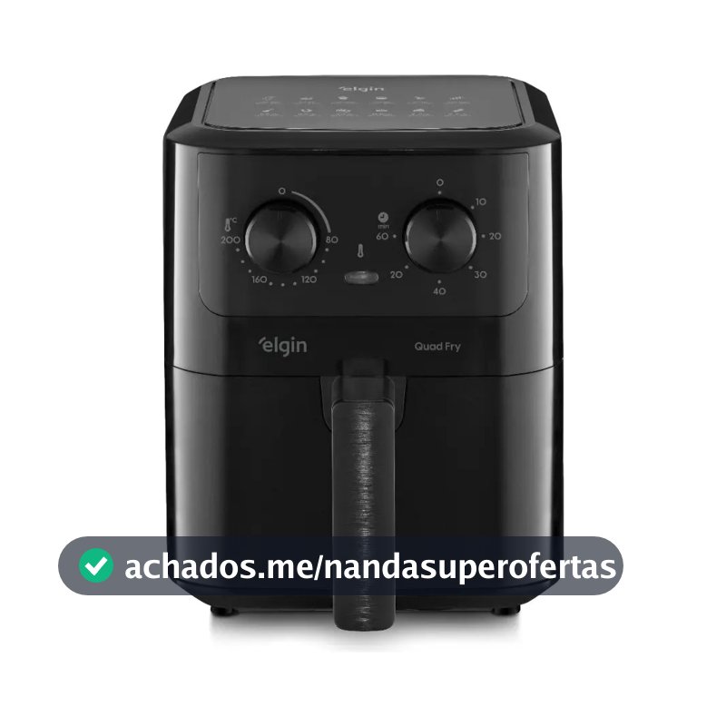 Fritadeira Elétrica Air Fryer Quad Fry Elgin 4,2 L, 1400w