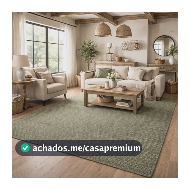 Tapete Sisal Antialérgico 200x250 Para Sala