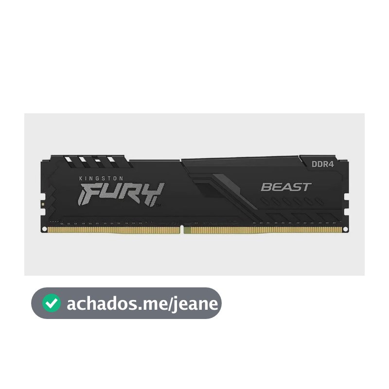 Memória Kingston De 8gb Dimm Ddr4 3200mh. Kf432c16bb/8