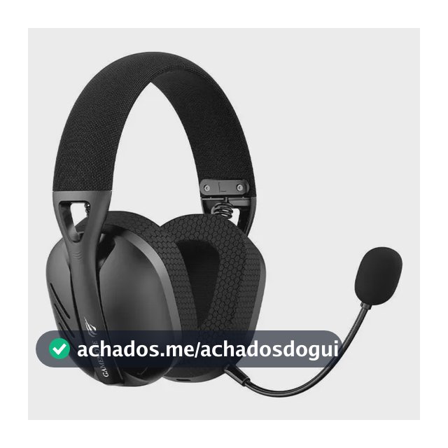Headset Gamer Sem Fio Havit Fuxi H3 7.1 Surround Preto