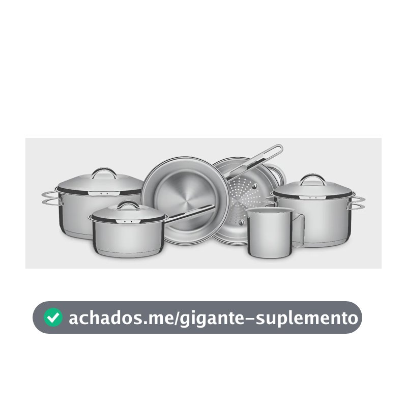 Kit Jogo De Panelas Solar 6 Peças com Fundo Triplo e Tampas de Inox Tramontina