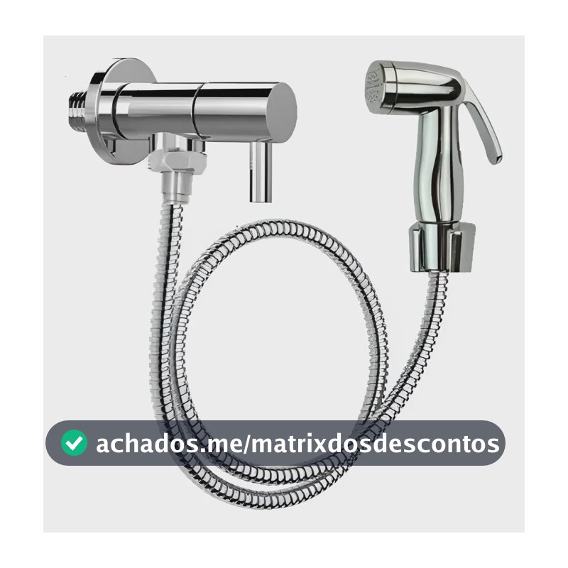 Ducha Higiênica Inox Com Registro Luxo E Alta Durabilidade