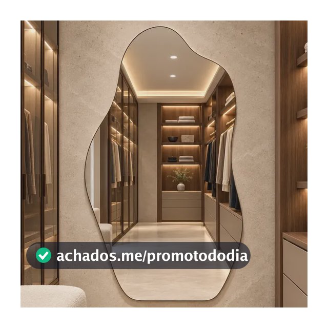 Espelho Rocco Corpo Inteiro Organico 90x40 Pinterest Grande Orgânico - Suporte
