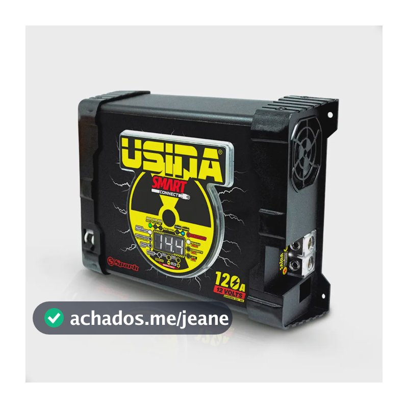 Fonte Carregador Smart Usina Connect 120a Bivolt