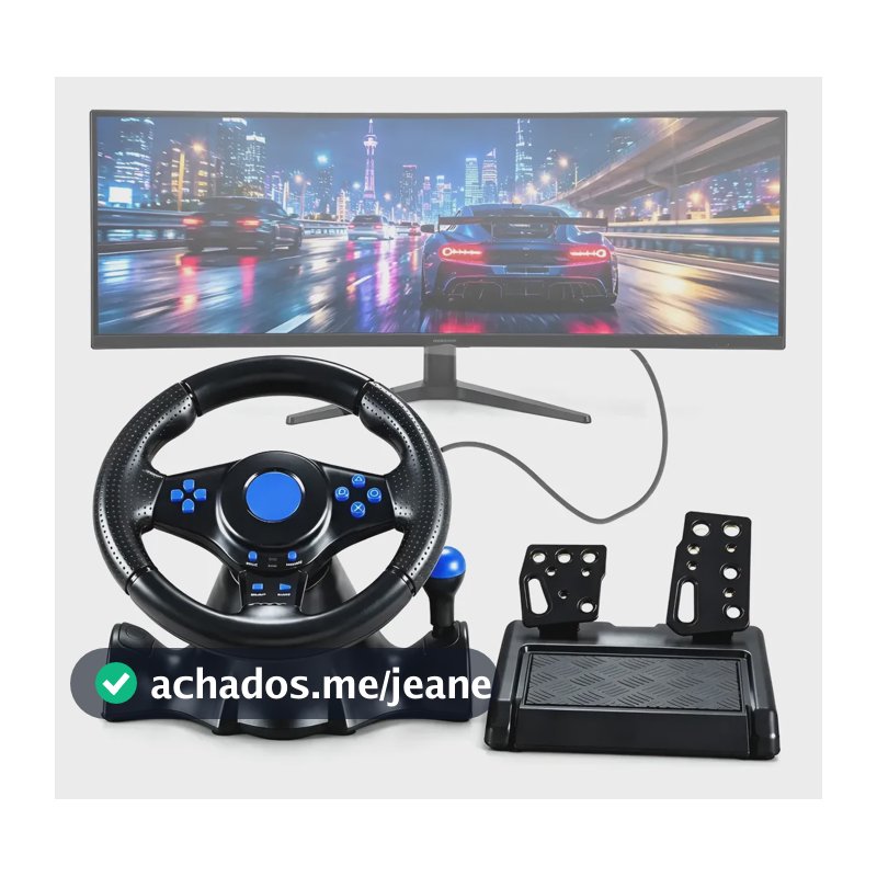 Volante Gamer Para Pc Switch Xbox360/one Ps4 /3 Android 7em1 Azul