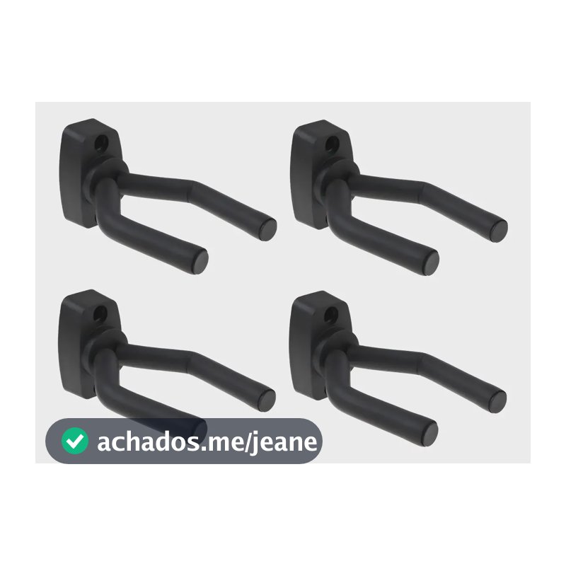 Kit 4 Suportes de Parede Don Caprini para Violão Guitarra Baixo Ukulele
