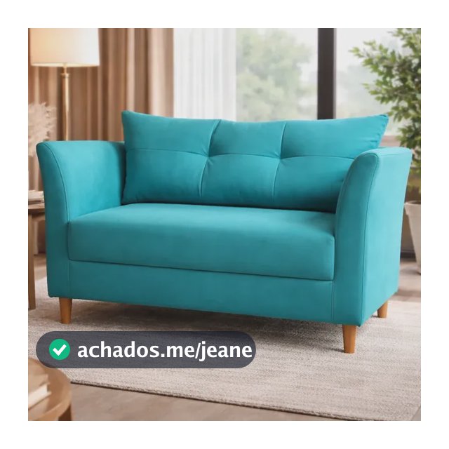 Poltrona Isis 2 Lugares Luxo Suede Estopar Premium