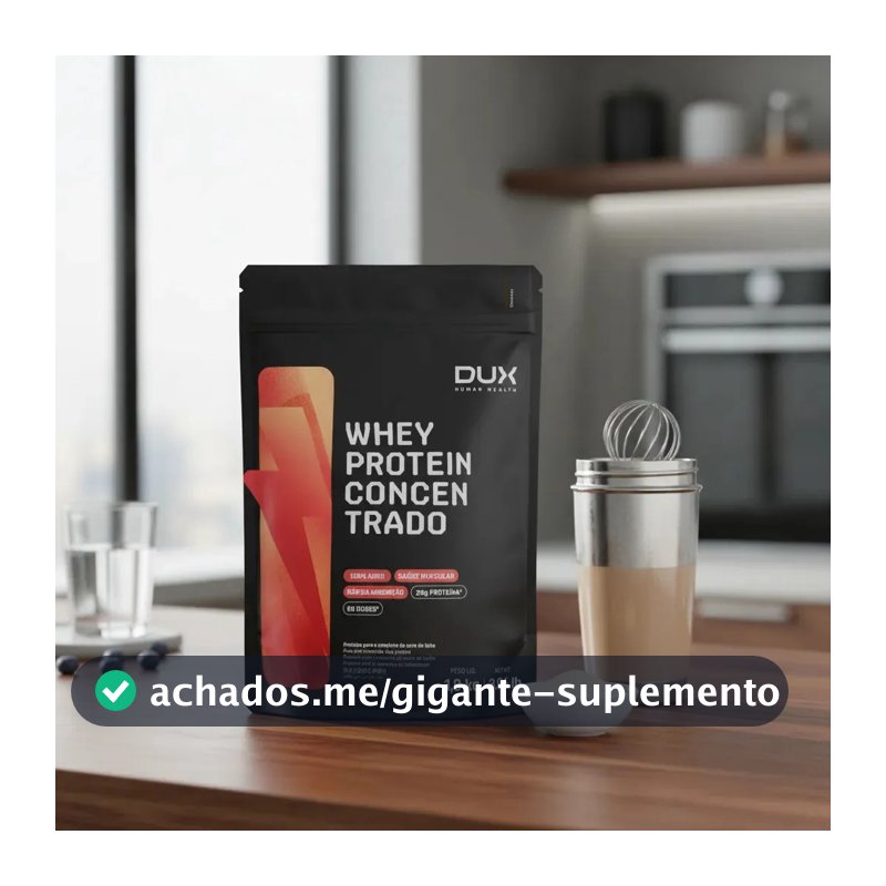 Whey Protein Concentrado - 1,8 Kg Dux Nutrition Sabor Baunilha
