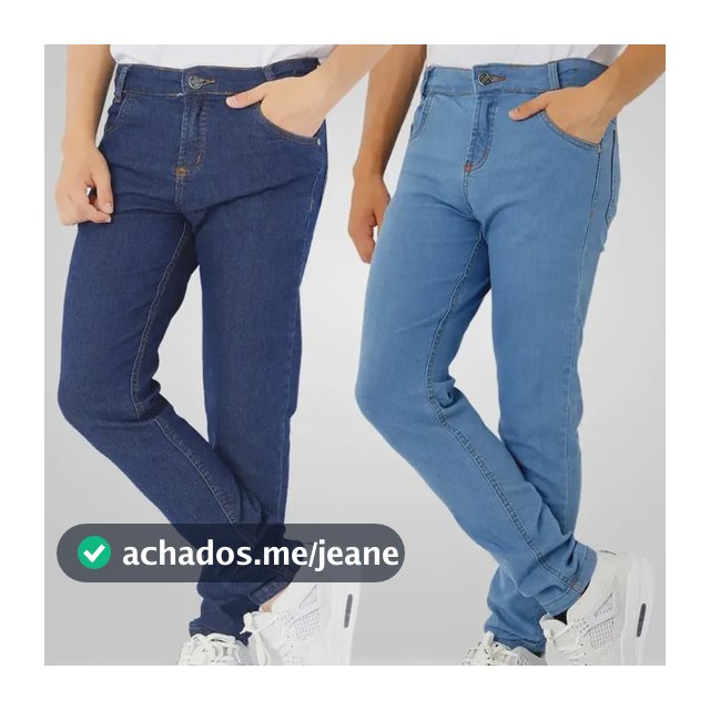 Kit 2 Calça Jeans Lycra Infantil Juvenil Menino Masculina