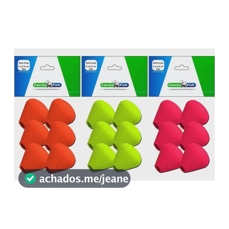 Boia De Pesca Guia Eva Nº 04 - P/ Pesca 3 Pacotes